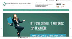 Desktop Screenshot of die-bewerbungsschreiber.de